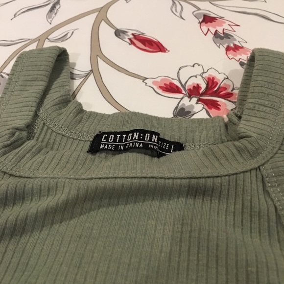 Olive Colored Tank Top! - Picture 2 of 3